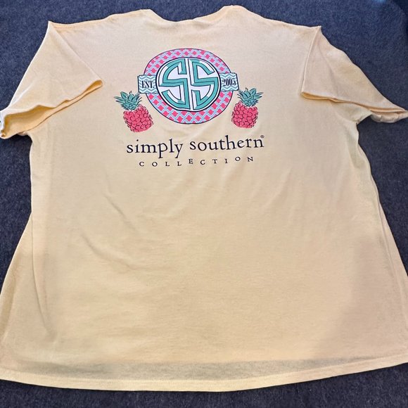 Women Simply Southern Yellow 2tXl Tee shirt  C9 - Picture 1 of 6